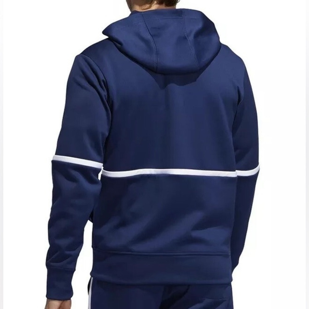 Adidas Under the Lights Full Zip Jacket Navy Men’s Size Medium Tall - Picture 2 of 6